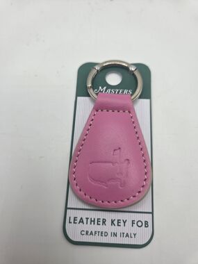 Masters Pink Leather Key Fob